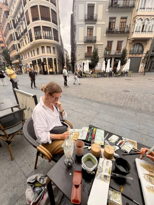 Darya Mitta: Plein Air Week in Spain Zaragoza - photo 15