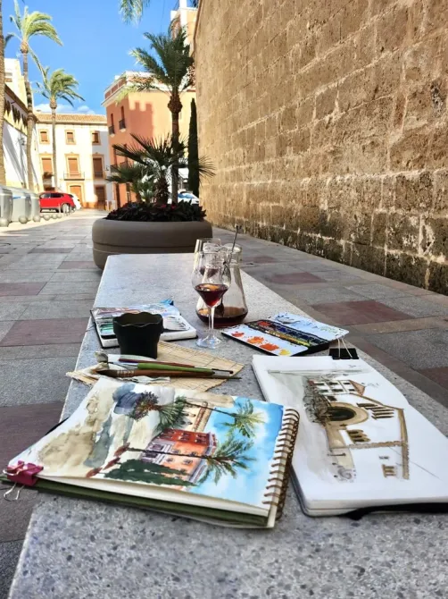 Darya Mitta: Plein Air Week in Spain Zaragoza - photo 13