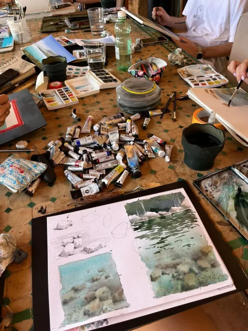 Darya Mitta: Plein Air Week in Spain Zaragoza - photo 7
