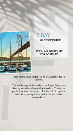 Plein air workshop in LISBON Lisbon