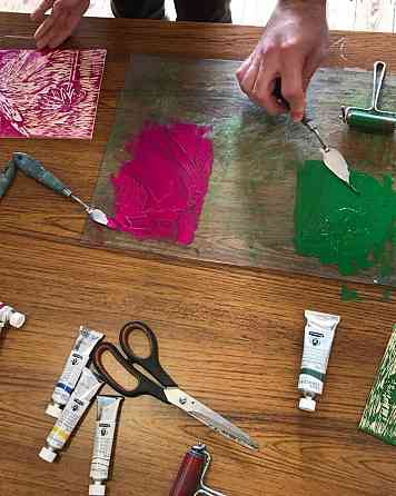 Spring Awakening: Yoga & Lino Printing Retreat in Coastal Mid Wales Aberystwyth