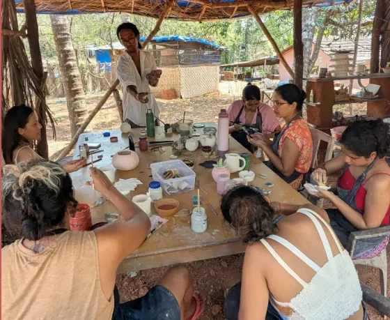 Christmas & New Year Art Residency in Goa: Pottery, Yoga and Jungle Life Madgaon